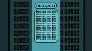 Find the number Q2024 within 6seconds [upl. by Yrrag]