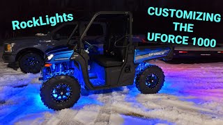 2021 CFMOTO UFORCE Build Ep2  Best LED Rock Lights  UFORCE From Stock to Custom [upl. by Hegyera776]