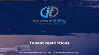 Tenant Restrictions [upl. by Ordnaxela]