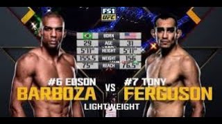 Tony Ferguson vs Edson Barboza [upl. by Ayerdna]