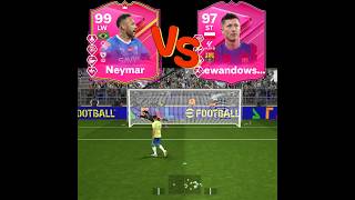 Neymar Jr Vs 🔥 Lewandowski penalty kick 🦶efootball2024 viralvideo shortvideo foryou foryoupage [upl. by Nomelif901]