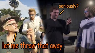 Dave didnt learn from Lazlows mistake GTA V [upl. by Airdnaz]