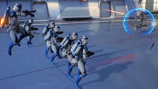 Clone Jetpack Trooper VS Separatists Battle Droid  STAR WARS JEDI SURVIVOR [upl. by Zampino]