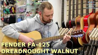 Акустическая гитара FENDER FA125 DREADNOUGHT WALNUT [upl. by Mahmoud]