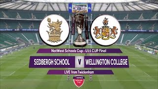 Natwest Schools Cup 2016 U15 Cup Final Highlights  Sedbergh School v Wellington College [upl. by Ellocin]