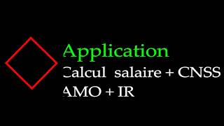 calcul salaire CNSS AMO IR [upl. by Brawner]