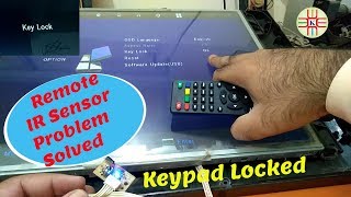 LED TV Remote Not Working and Keypad is Locked Infrared Repair and Unlock the Keypad in UrduHindi [upl. by Anivad]