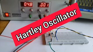 Hartley Oscillator Circuit  Diploma Electronics  BTECH  EDC Experiment  Breadboard [upl. by Drawets]