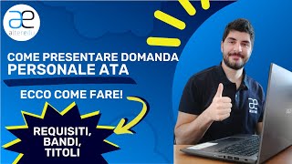 Come presentare DOMANDA Personale ATA [upl. by Suirtimed]