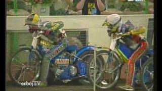 Gollob vs Nilsen  one of the best speedway action 1999 [upl. by Ynaffet]