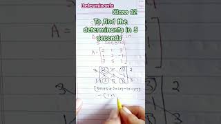 Determinants short trick  determinants class 12 maths class12 determinantsclass12 [upl. by Kostival101]