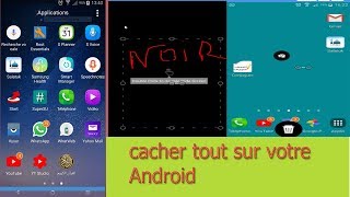 Comment masquer cacher tout  lécran de votre smartphone Android [upl. by Keeton]