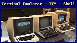 Linux  Unix  Windows  Mac  Terminal Emulators  Terminals TTY Teletypewriter amp Shells [upl. by Hama]