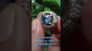 Blue sapphire Burma no heat 10ct memo KGL ring perak lokasi tabanan Bali wa 081226128777 [upl. by Sarah]