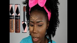 LOreal Paris Infallible More Than Concealer ON DARK SKIN [upl. by Karol]