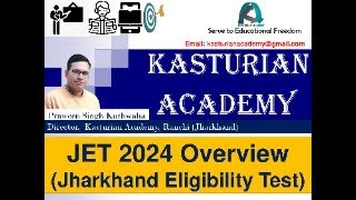 JET Jharkhand Eligibility Test 2024 Overview Syllabus [upl. by Ulrikaumeko859]