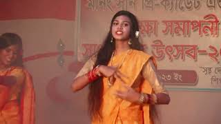 Dhim Tana Cover Dance  Mone Rong Legeche Basanta Eseche Dance Performance [upl. by Darcey789]