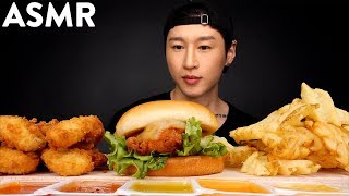 ASMR ChickFilA Chicken Tenders amp Spicy Chicken Deluxe  Waffle Fries MUKBANG No Talking [upl. by Arrik218]