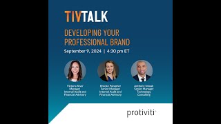 TivTalk  Developing Your Professional Brand [upl. by Eiramnna244]