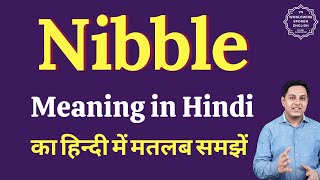 Nibble meaning in Hindi  Nibble ka kya matlab hota hai  Spoken English Class [upl. by Nell946]