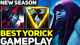 RANK 1 BEST YORICK IN NEW SEASON AMAZING GAMEPLAY  League of Legends [upl. by Nirot741]