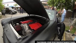 NASH METROPOLITAN LS1 CHEVY  BEATERSVILLE CAR SHOW [upl. by Eilzel]