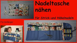 Schöne Tasche für deine Strickund Häkelnadeln 😊 [upl. by Erdei323]