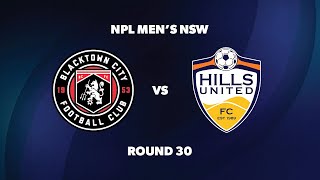 NPL NSW Mens Round 30 Blacktown City FC v Hills United FC [upl. by Cerveny]