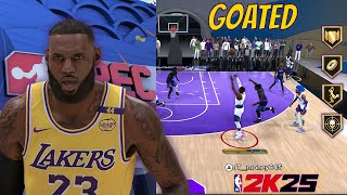 I Took My LeBron Build To Random REC GOATED [upl. by Rraval]