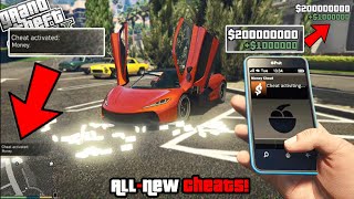 GTA 5 AllNew Mobile Phone Cheats Money Cheat T20 Car Cheat amp more [upl. by Nylrad677]