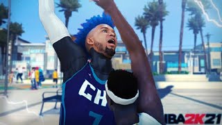 THE BEST SLASHER BUILD ON 2K21 CURRENT GEN  SHARP TAKE WITH CONTACT DUNKS BEST SLASHER NBA 2K21 [upl. by Steddman]