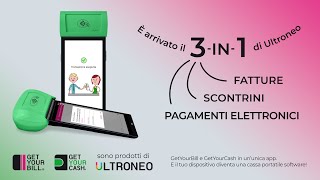 Scontrini fatture incassi È arrivato il 3in1 di Ultroneo per dispositivi professionali Android [upl. by Alac966]