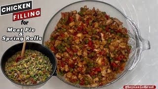 Two Chicken Filling Recipes for Meat Pie bezalea [upl. by Koralle]