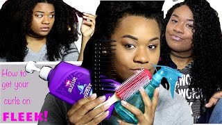 HOW I DEFINE MY CURLY HAIR UNKEMPT KURLS KEHANNA JEANETTE [upl. by Bridgid]