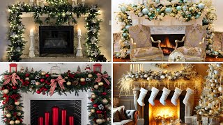 🎄100 IDEAS DECORACIONES NAVIDEÑAS 2024  CHIMENEAS NAVIDEÑAS  TENDENCIAS DECORATIVAS NAVIDAD 2024🎄 [upl. by Ahtikal]