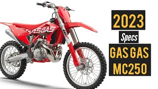 2023 GAS GAS MC250 Enjoyable Motocross Performance [upl. by Edgardo]