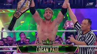 Logan Paul beats Rey Mysterio WWE Crown Jewel 2023 [upl. by Sivla]