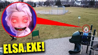 We used Our Drone to CATCH ELSAEXE at Haunted park Near STROMEDYS House We Found HER [upl. by Ehtyaf638]