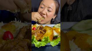 Big Sized Fatty Pork Belly MukbangMasu BhatSungur Ko MasuRubi Rai Mukbang [upl. by Renell]