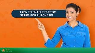 hCue Pharmacy Software  How to enable custom series for purchase [upl. by Eugnimod]