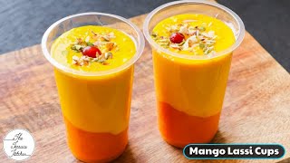 Mango Lassi Cups Recipe  Layered Mango Lassi Recipe  Summer Drink  The Terrace Kitchen [upl. by Harald]