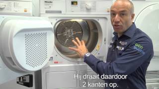 Miele T8164 WP energiezuinige warmtepompdroger van Miele met oa Softcare trommel A label [upl. by Aerol]