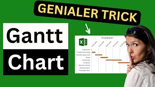 Excel Gantt Diagramm leicht gemacht  Excel austricksen mit versteckten Einstellungen [upl. by Rotkiv]