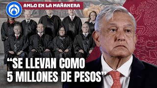 AMLO muestra el sueldo de los ministros [upl. by Eemyaj]