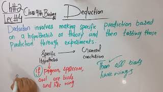 Deductionif and then logicChapter no 2Lecture  4Class 9 biology [upl. by Ode]