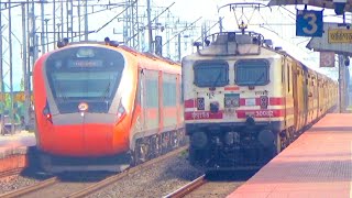 🔥 Non Stop 130 KMPH Fastest Train Speed Test  Vande Bharat amp SuperFast Express Trains at Full Speed [upl. by Rehotsirk]