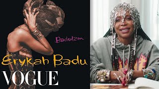 Erykah Badu Breaks Down 11 Looks From 1997 to Now  Life in Looks  Vogue [upl. by Sivrad]