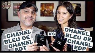 Chanel Bleu De Chanel Eau De Parfum EDP vs Chanel Bleu De Chanel Eau De Toilette EDT  REVIEW [upl. by Ayak]