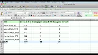 Journalistik 02 Excel Regneark Formler Beregning [upl. by Feerahs]