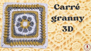 🥇🏆SUPERBE CARRE GRANNY CROCHET [upl. by Amilah]